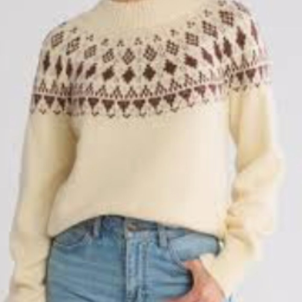 Melrose and Market Fair Isle Sweater Size XS NWOT